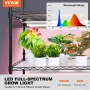 Plant Stand with Grow Light, 6 Tiers, 150W Indoor Grow Light Shelf 3 Spectrum Lights Modes Metal Plant Shelf with Timer Garden P