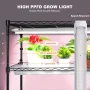 Plant Stand with Grow Light, 6 Tiers, 150W Indoor Grow Light Shelf 3 Spectrum Lights Modes Metal Plant Shelf with Timer Garden P
