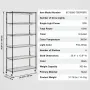 Plantestativ med vækstlys 6 niveauer 180W 70,9" indendørs