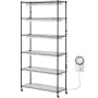 Plant Stand with Grow Light, 6 Tiers, 150W Indoor Grow Light Shelf 3 Spectrum Lights Modes Metal Plant Shelf with Timer Garden P