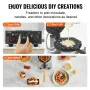 Commercial Bubble Waffle Maker, 1400W Egg Pancake Baker Machine, Non-Stick Stainless Steel Egg Bubble Puff, 180° Rotatable, Temp