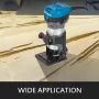 Wood Trimmer Wood Router Tool Kit Electric Hand Trimmer Wood Laminator Router Tool 710W Max Torque 30,000RPM Variable Speed Comp