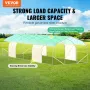 Walk-in Tunnel Greenhouse, 29.5x9.8x6.6 ft Hoop House Greenhouse Tunnel, Peaked Roof Plant Hot House with Galvanized Steel Frame