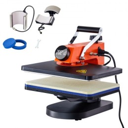 Heat Press Machine 12x15in 5in1 Sublimering Transfer T-Shirt Plate Mug Cup
