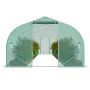 Walk-in Tunnel Greenhouse, 29.5x9.8x6.6 ft Hoop House Greenhouse Tunnel, Peaked Roof Plant Hot House with Galvanized Steel Frame