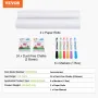 Easel Accessory Set, 32 PCS Kid's Art Easel Painting Kit Including Chalks, Dry-Erase Markers & Paper Rolls, Supplies Set for Tab