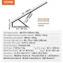 Bed Lift 149.9 cm x 200.7 cm Compatible Bed Size 140.2 kg Load DIY Wall Bed Hardware