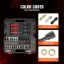 61pcs tråd Chaser Set UNC UNF Metric Thread Restorer Tool