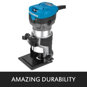 ax Torque Variable Speed 30,000RPM Compact Router with Collets 1/4" & 3/8" 1 x Plunge Base & 1 x Tilt Base 220V