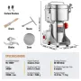2500g Electric Grain Mill Grinder, High Speed 3400W Commercial Spice Grinders, Stainless Steel Pulverizer Powder Machine, for Dr