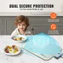 Electric Warming Tray, Food Warming Mat for Buffet, Rollable & Portable Silicone Food Warmer with 4 Adjustable Temperature Setti