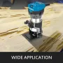 800W Max Torque Variable Speed 30,000RPM Compact Router with Collets 6.4 mm & 9.5 mm 1 x Plunge Base & 1 x Tilt Base 220V