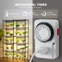 Plant Stand with Grow Light, 6 Tiers, 200W Indoor Grow Light Shelf Full Spectrum Lights Metal Plant Shelf with Timer Garden Plan