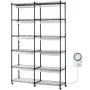 Plantestativ med vækstlys 6 niveauer 200W 59,1" indendørs