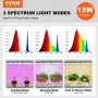 Plantestativ med vækstlys 4 niveauer 45W 49,8" høj