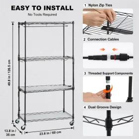 10 Holders Floor Bike Rack, 1.5m Length All-Steel Grid Bike Rack, 10-Bike Capacity Dual-Side Storage Stand for Garages Streets