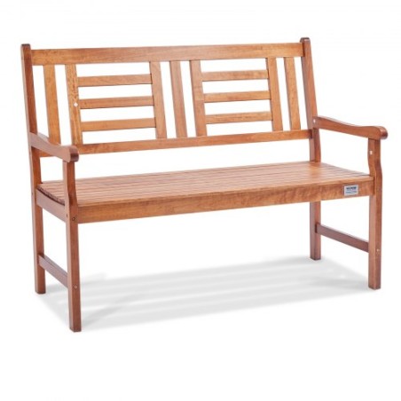 Outdoor Bench 48 in Wood Garden Bench 700 lbs Park Patio Yard Porch Bench