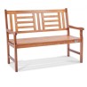 Udendørs bænk 48 i Wood Garden Bench 700 Lbs Park Patio Yard Porch Bench