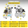 Air Compressor 2 Gallon Ultra Quiet Oil-free Air Compressor 9L Tank Silent Air Compressor 550W Oil free Compressor Low noise wit