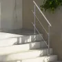 119.9 cm Handrails for Outdoor Steps 2 Crossbars Staircase for Porch Deck