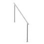 Handrails for Outdoor Steps, 70.9 in/ 180cm Length Stair Hand Rail Kit, Transitional Stainless Steel Railings with Installation 