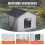 Heated Cat House, Outdoor Kitty Shelter with Timer, 600D Oxford Cloth Foldable Cat Shelter with Heated Pad for Winter to Stay Wa