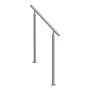 Handrails for Outdoor Steps, 39.4in / 100cm Length Stair Hand Rail Kit, Transitional Stainless Steel Railings with Installation 