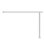 Handrails for Outdoor Steps, 47.3in / 120cm Deck Railing Kit Wall Floor Mounted, Railings for Outside Steps with Installation Ki
