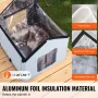 Heated Cat House, Outdoor Kitty Shelter with Timer, 600D Oxford Cloth Foldable Cat Shelter with Heated Pad for Winter to Stay Wa