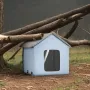Heated Cat House, Outdoor Kitty Shelter with Timer, 600D Oxford Cloth Foldable Cat Shelter with Heated Pad for Winter to Stay Wa