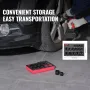 3/8" Drive Impact Socket Set, 15 Piece Ultra-Short Socket Set Metric 10-24mm, 6 Point Cr-Mo Alloy Steel for Auto Repair, Easy-to