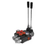 Hydraulic Valve 2 Spool Hydraulic Directional Control Valve 11gpm Hydraulic Control Valve Double Acting for Tractors Loaders Tan