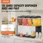 Kommerciel drik dispenser 12L x 4 tanke Kold juice isdrik