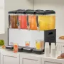 Kommerciel drik dispenser 12L x 4 tanke Kold juice isdrik