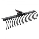 Tow Behind Landscape Rake 60" Lawn Dethatcher Rake with 21 Steel Tines