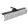 Tow Behind Landscape Rake 60" Lawn Dethatcher Rake with 21 Steel Tines