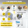 Vertical Air Compressor 8.8 Gallon Ultra Quiet Oil-free Air Compressor 40L Tank Silent Air Compressor 850W Oil free Compressor L