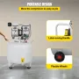 Vertical Air Compressor 8.8 Gallon Ultra Quiet Oil-free Air Compressor 40L Tank Silent Air Compressor 850W Oil free Compressor L