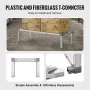 Aluminum Dunnage Rack, 48” x 20” Commercial Food Floor Rack, 12” Off the Floor, 1000 lbs Capacity All-Welded Aluminum Storage Ra