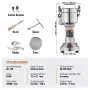 150g Electric Grain Mill Grinder, High Speed 850W Commercial Spice Grinders, Stainless Steel Pulverizer Powder Machine, for Dry 