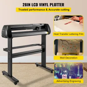 28inch Vinyl Cutter Machine Basic Vinyl Plotter Cutter with Stand Plotter Adjustable Force Speed Sign Making