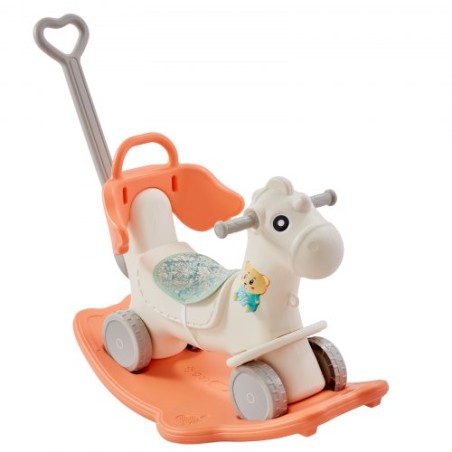 4 I 1 Rocking Horse for Toddlers 1-3 år Ride på legetøj med Sound Red