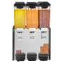 Commercial Beverage Dispenser, 3 Tanks 10 L Per Tank Juice Dispenser, 440W Stainless Steel Ice Tea Drink Machine with 45°F-54°F 