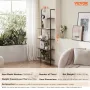 Industrial Square Pipe Shelf 5 Tier 24x11.8in vægmontering til