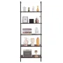 Industrial Square Pipe Shelf 5 Tier 24x11.8in vægmontering til