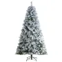 Juletræ 7,5 fod præoplyst flocket juletræ med 550 LED-lys 1346