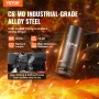 Impact Socket Set 130 Piece 3/8" & 1/2" - SAE & Metric Drive Socket Set - 6 Point Cr-Mo Alloy Steel for Auto Repair - Easy-to-Re