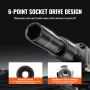 Impact Socket Set 130 Piece 3/8" & 1/2" - SAE & Metric Drive Socket Set - 6 Point Cr-Mo Alloy Steel for Auto Repair - Easy-to-Re