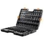 Impact Sockets Set 130 stk 6-punkt 3/8 "& 1/2" Drive Bit