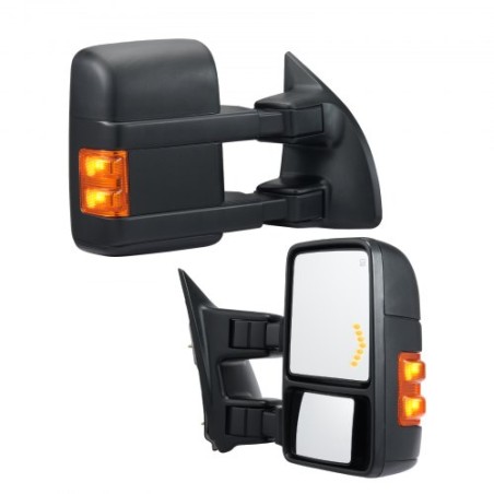 Power Heated Tow Mirrors for 2008-2016 Ford F250 F350 F450 F550 Foldable